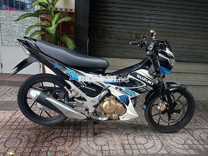 Suzuki Raider Đen, Xanh, Trắng