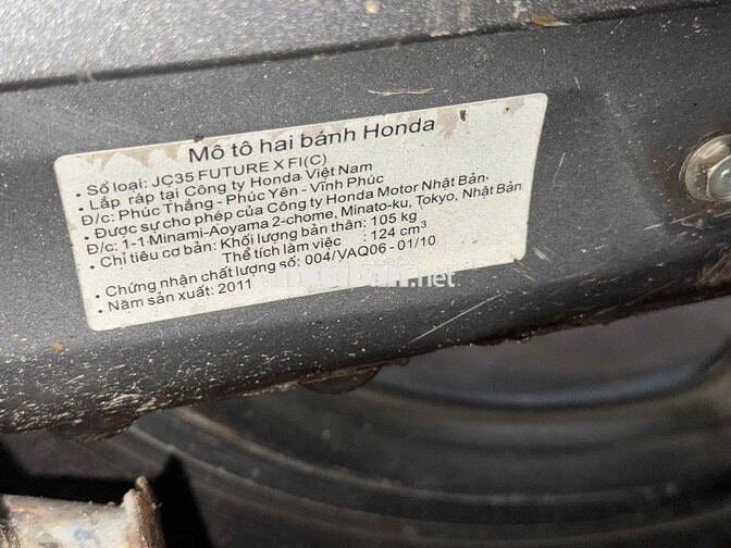 Honda Future FI 2011 Đỏ bạc