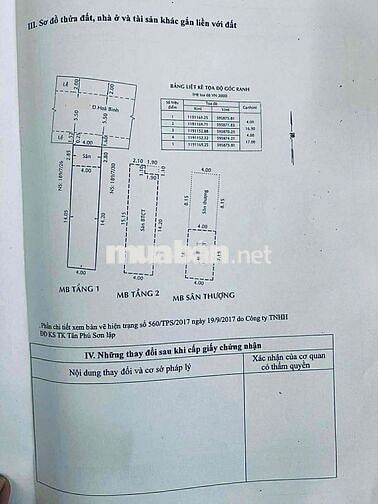 189/ Hòa Bình 68m2, 3 tầng, DT: 4 x 17, Giá: 7.65 tỷ
