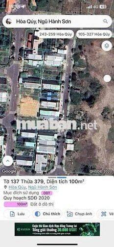 Bán gấp lô đất đường ban ban 18. p ngũ hành sơn. giá rẻ