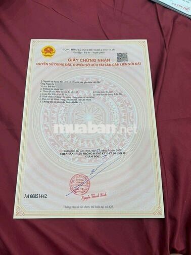đất mặt tiền đường số 13 KDC ấp 5 rộng 40m DT 4.5m x 18m 