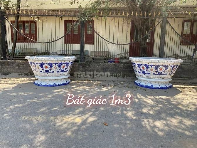 Cơ sở chậu hoa Thế Sơn - chậu hoa dán sành sứ - chậu khảm sành - cẩn m