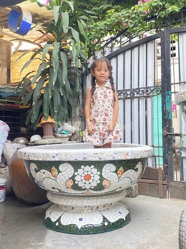Cơ sở chậu hoa Thế Sơn - chậu hoa dán sành sứ - chậu khảm sành - cẩn m