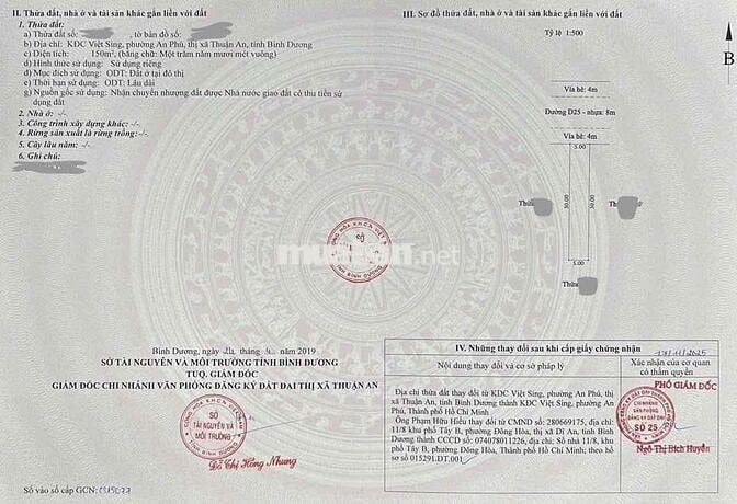 Bán đất khu visip1 diện tích rộng xây tự do