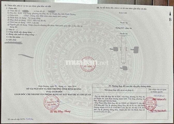 Bán đất khu visip1 diện tích rộng xây tự do