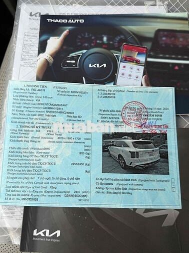 Kia Sorento 2022 7 chỗ 60.000km Trắng