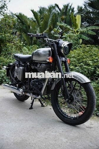 Royal Enfield Classic 500 Bạc 2 đĩa