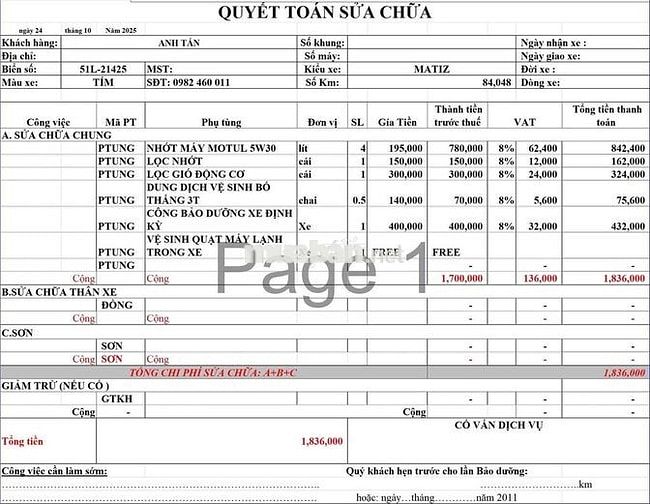 Daewoo Matiz Groove 2011 Hồng Tím