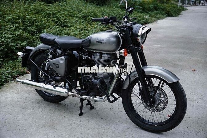 Royal Enfield Classic 500 Bạc 2 đĩa