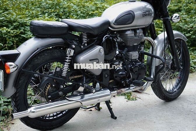 Royal Enfield Classic 500 Bạc 2 đĩa