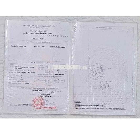 Bán nhà Quận 1 hẻm nhỏ Đề Thám – 2 Tầng 3PN 3WC – Giá Chốt 3,7 Tỷ
