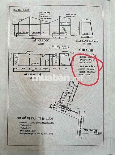 bán nhà cũ Mạc Đĩnh Chi cách hồ Huỳnh Cương 10m