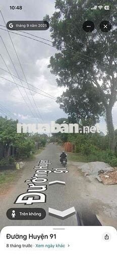 Cần bán đất thổ cư mặt tiền đường huyện 91