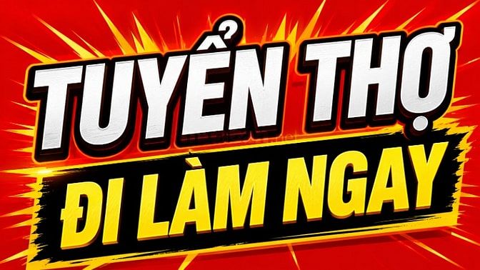 TUYỂN THỢ QUẢNG CÁO ĐI LÀM NGAY