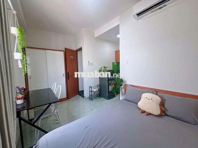 STUDIO CỬA SỔ TRỜI THOÁNG, GẦN CHỢ BÀ CHIỂU FULL NỘI THẤT THANG MÁY