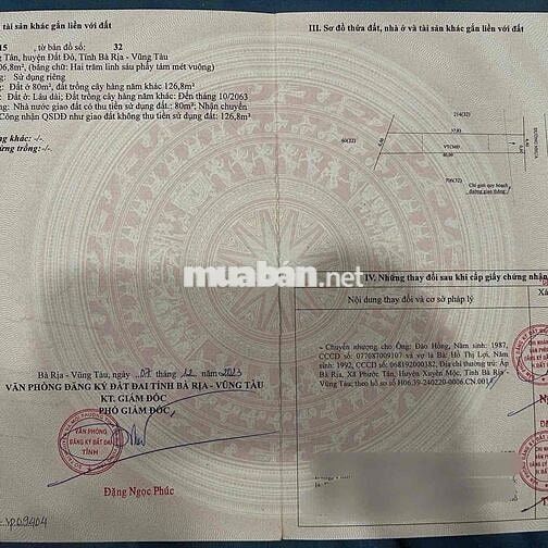 kẹt tiền ngân hàng bán gấp lô đất 206m2(80mthổ cư)