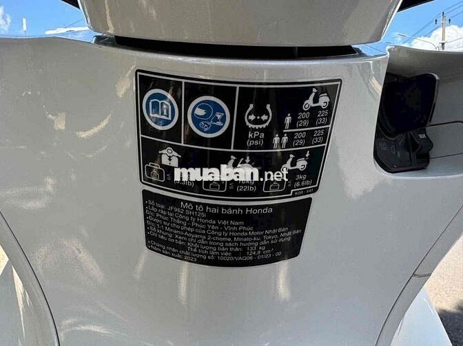 Honda SH 125i 2023 Trắng Đen