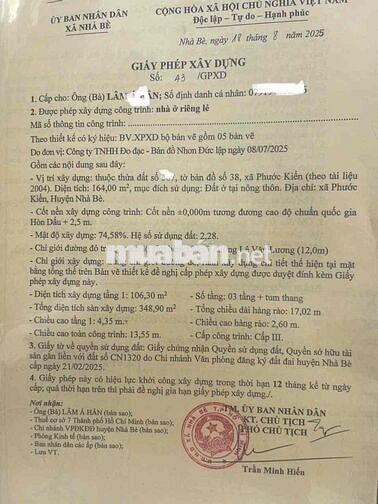 Cần bán lô đất kdc mới.  Địa chỉ 1246/7 lên văn lương. Phước kiển nhằn