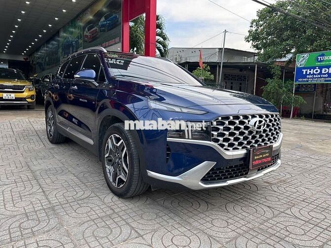 Hyundai Santa Fe 2022 Premium 2.2D xanh Cavansite