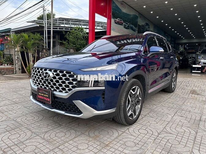 Hyundai Santa Fe 2022 Premium 2.2D xanh Cavansite