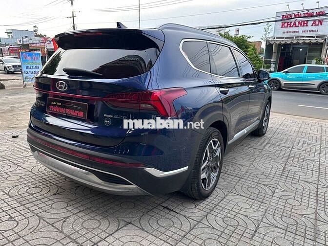 Hyundai Santa Fe 2022 Premium 2.2D xanh Cavansite