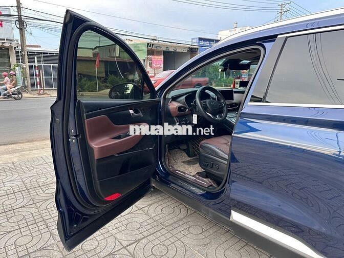 Hyundai Santa Fe 2022 Premium 2.2D xanh Cavansite