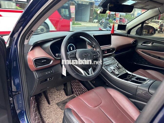 Hyundai Santa Fe 2022 Premium 2.2D xanh Cavansite