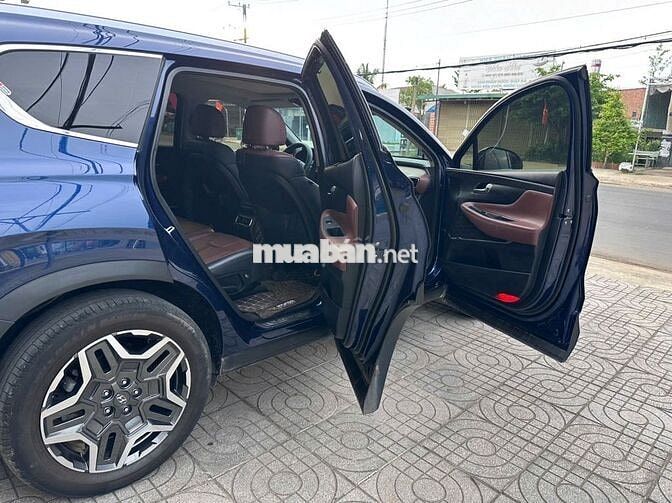 Hyundai Santa Fe 2022 Premium 2.2D xanh Cavansite