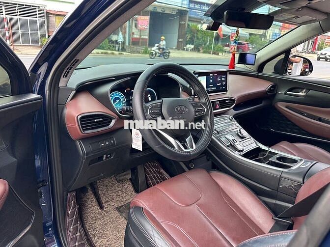 Hyundai Santa Fe 2022 Premium 2.2D xanh Cavansite
