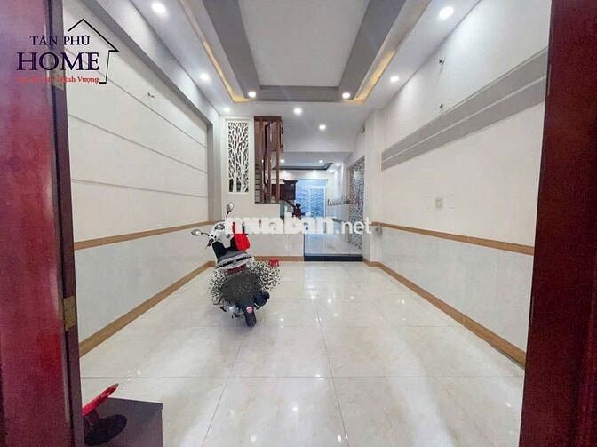 Hẻm 6m TÔ HIỆU, 4 Tấm, 4 x 15m, 5 Phòng Ngủ, 4 wc, sân Thượng