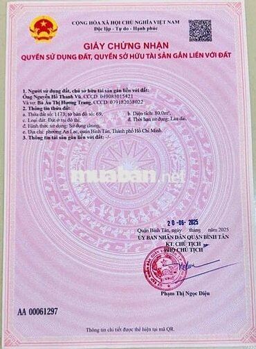 🌺Cần bán đất ngay trường đg 2B - KDC Nam Hùng Vương- An lạc . Giá 8,2