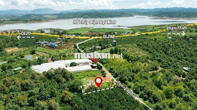 ĐẤT THỔ CƯ, ĐƯỜNG VÀO TRẠI GÀ, GẦN HỒ THỦY ĐIỆN, NINH GIA, LÂM ĐỒNG