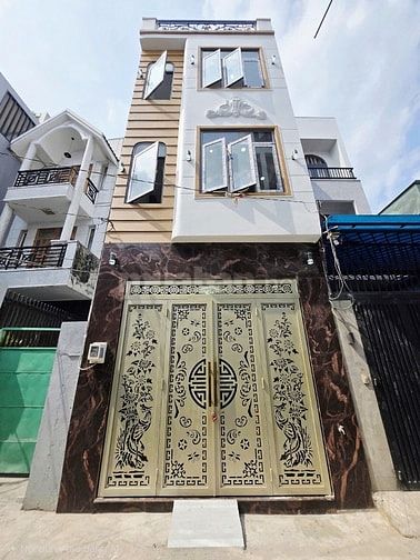 Nhà Bình Tân full nội thất 90m2 , 3 lầu khu VIP Gò Xoài ngay sát chợ