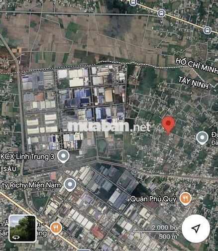 Bán 200m2 thổ cư ngay cổng sau KCX LINH TRUNG và KCN TRẢNG BÀNG