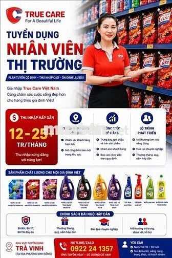 🔥 TUYỂN DỤNG GẤP – THU NHẬP 12 – 25 TRIỆU++/THÁNG