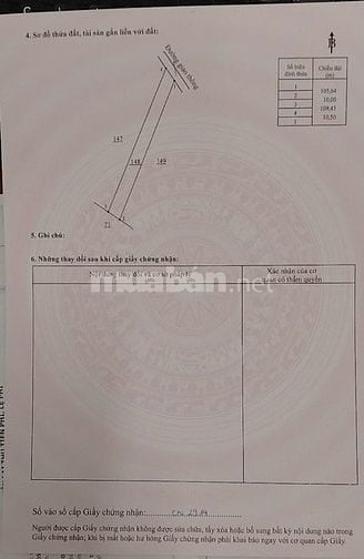 Bán thửa đất 148 tờ 41 phú hoà.650 triệu
