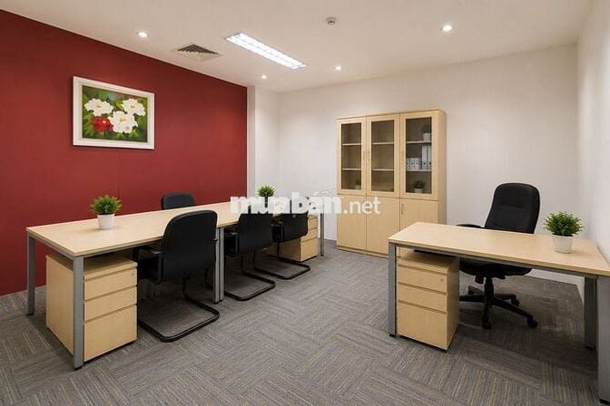Cho thuê văn phòng dt 36m2 (ngang 4.5m x 8m), lầu 1