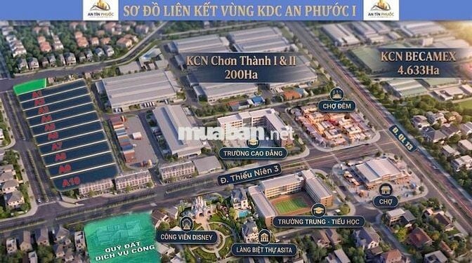 🔥 CHỈ CÒN 10 LÔ ĐẸP NHẤT DỰ ÁN NGAY TẠI KDC AN PHƯỚC I VÀ KCN CHƠN THÀ