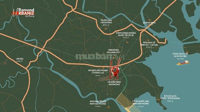 Chỉ hơn 4 tỷ sở hữu căn góc 4 tầng tại dự án Ramond Urbaniz Hải Phòng
