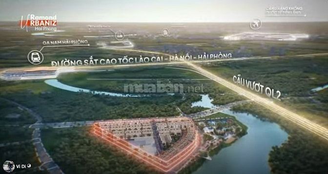 Chỉ hơn 4 tỷ sở hữu căn góc 4 tầng tại dự án Ramond Urbaniz Hải Phòng