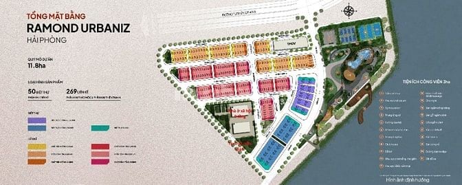 Chỉ hơn 4 tỷ sở hữu căn góc 4 tầng tại dự án Ramond Urbaniz Hải Phòng