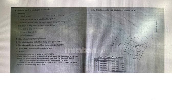 Bán Nhà Mặt Tiền Đường Số 5 - P. Tân Tạo A - Q. Bình Tân.