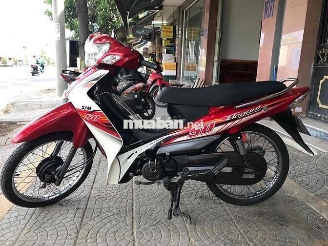 SYM Elegant 50cc Đỏ trắng