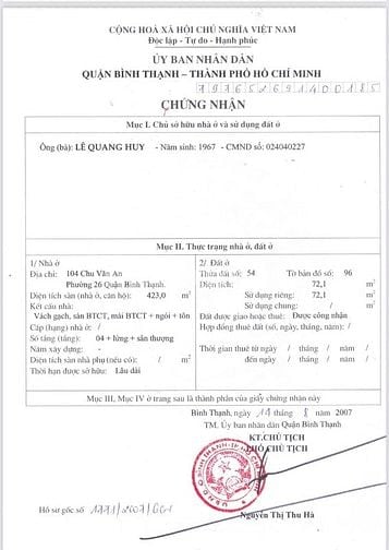 🔥 SIÊU PHẨM GÓC 2 MẶT TIỀN CHU VĂN AN – TRUNG TÂM BÌNH THẠNH 🔥