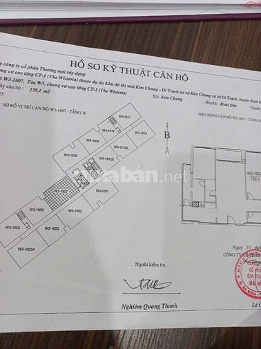 Chính chủ bán căn hộ 139m2,giá 72 tr/m2,chung cư The Wisteria-Hoài Đức