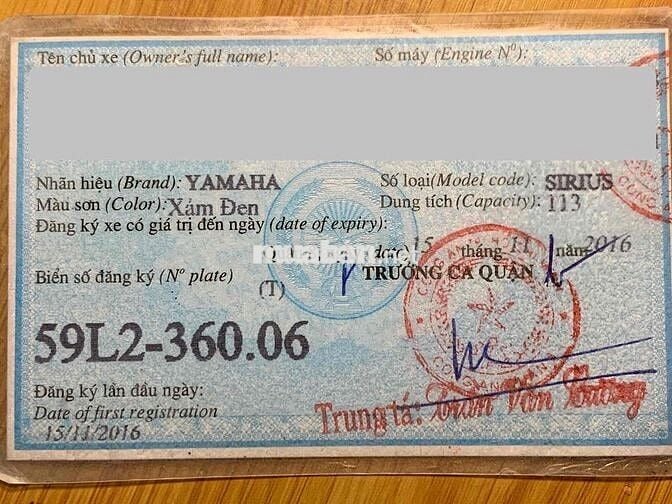Yamaha Sirius FI RC 2016 Xám xi măng