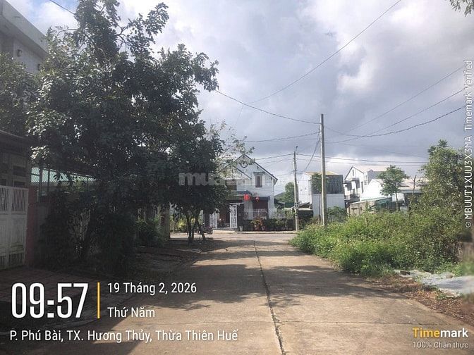 Bán đất thổ cư KQH Nguyễn Khoa Văn, P.Phú Bài, Hương Thuỷ, TP Huế.