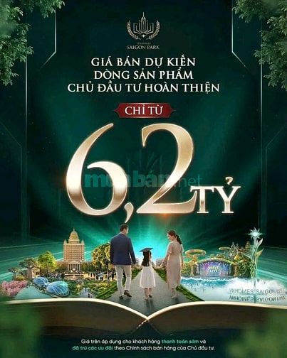 Bán nhà dự án vinhomes Saigon Park. Hóc Môn tphcm 