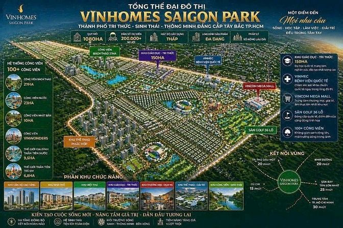 Bán nhà dự án vinhomes Saigon Park. Hóc Môn tphcm 