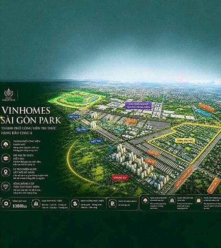 Bán nhà dự án vinhomes Saigon Park. Hóc Môn tphcm 